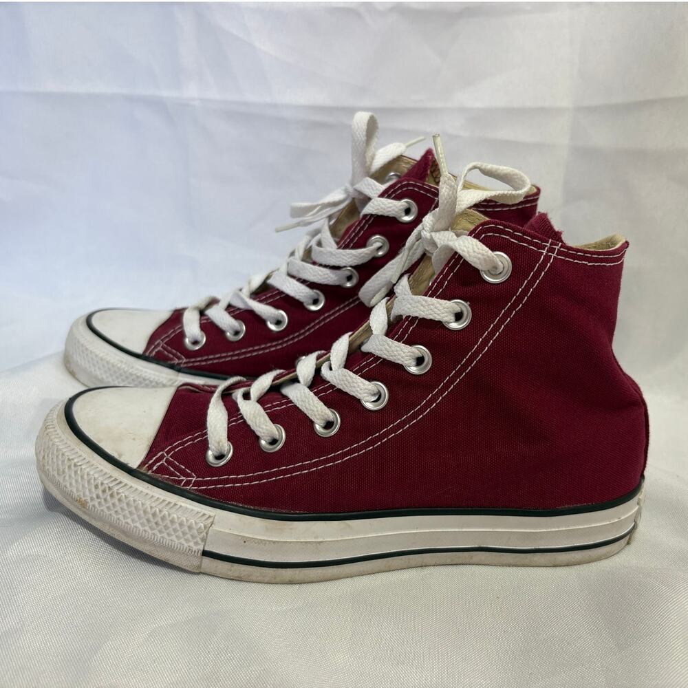 Converse Chuck Taylor All Star Burgundy Maroon High Top Sneakers Women's 7